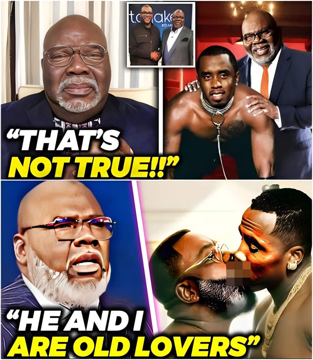 7 MINUTES AGO: T.D Jakes BREAKS Down And Accept All Allegations About His G@y Affairs With Diddy